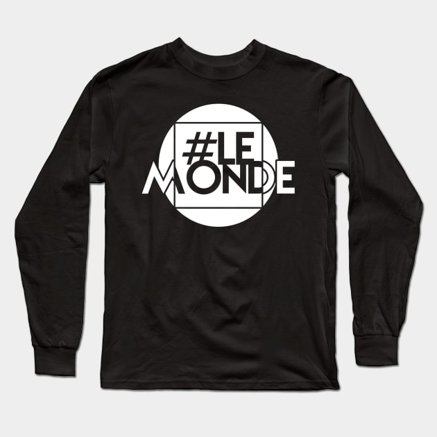 1st Official tshirt: LeMonde black edition Long Sleeve T-Shirt by Likeapauvre Store